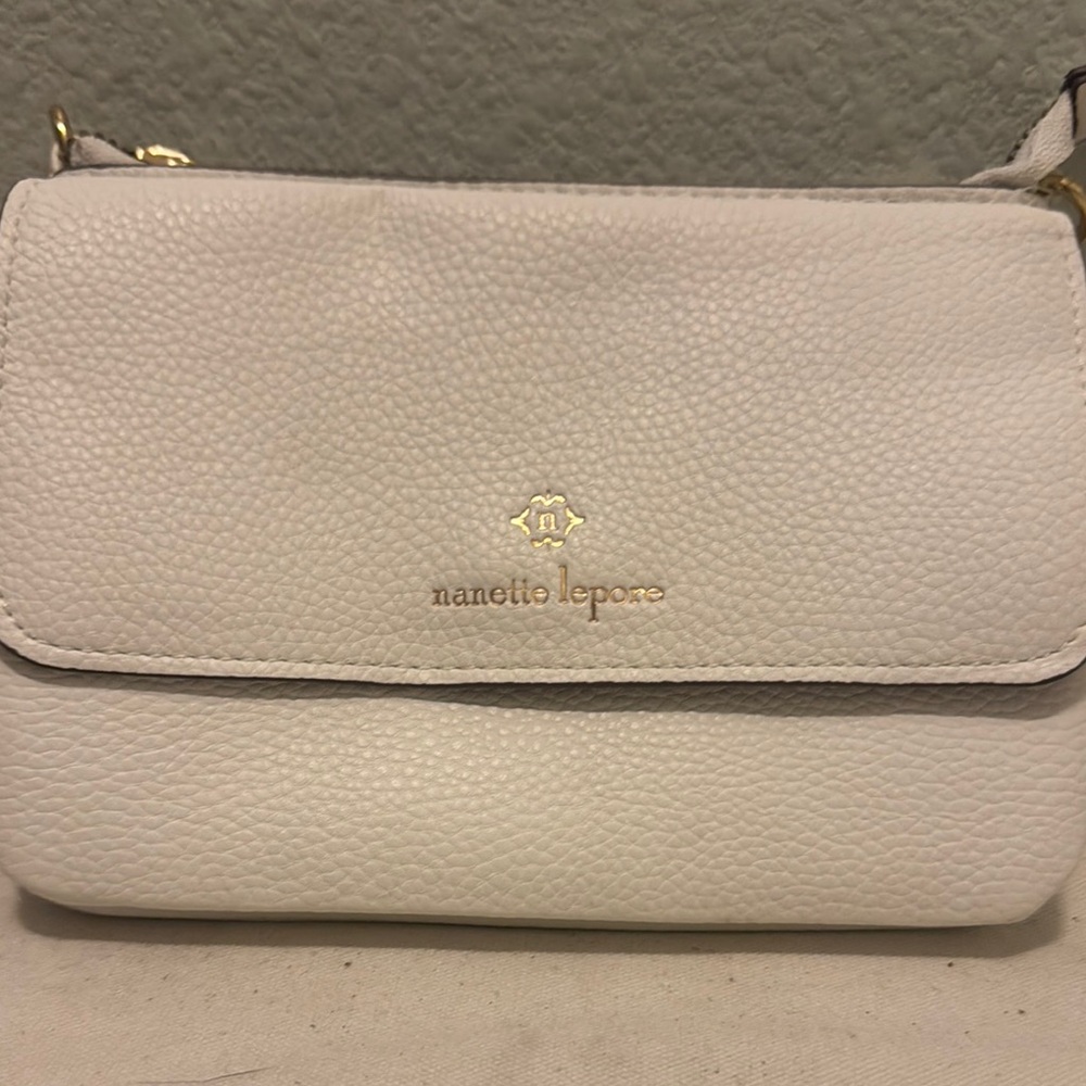 Nanette Lepore Cream Crossbody Bag